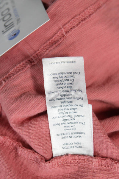 Faherty Brand Mens Pink Cotton Crew Neck T-Shirt Short Sleeve Beach Size XL
