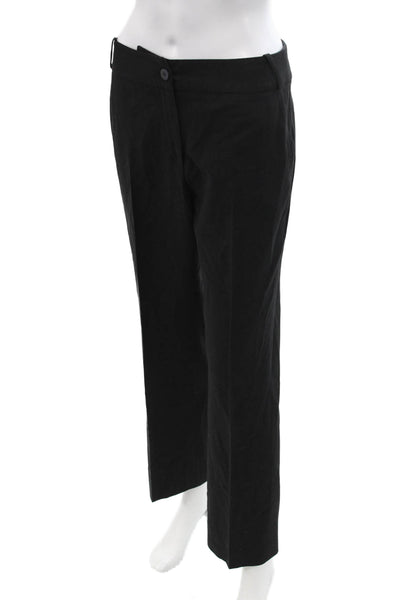 Armani Collezioni Women's Straight Leg Dress Pants Black Size 8