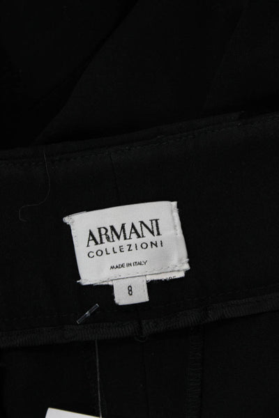 Armani Collezioni Women's Straight Leg Dress Pants Black Size 8