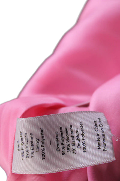 Elizabeth & James Women Sheath Tank Dress Pink Sleeveless Round Neck Zip Size 8