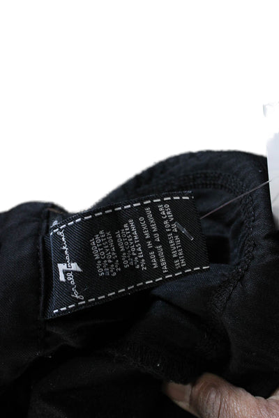 7 For All Mankind Womens Skinny Jeggings Black High Rise Size 26