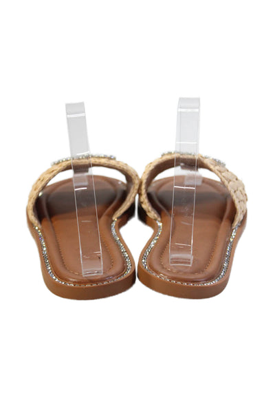 INC International Concepts Womens Open Toe Strap Sandals Brown Size 6.5