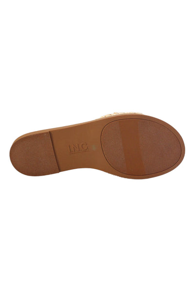 INC International Concepts Womens Open Toe Strap Sandals Brown Size 6.5