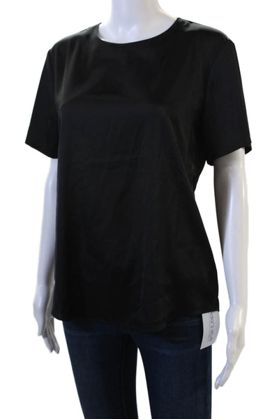 Generation Love Women Basic Black Short Sleeve Blouse Size S