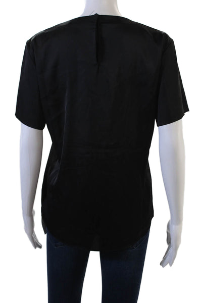 Generation Love Women Basic Black Short Sleeve Blouse Size S