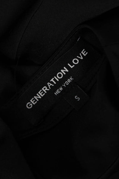 Generation Love Women Basic Black Short Sleeve Blouse Size S
