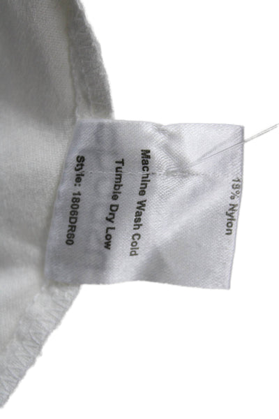 Choosy Women Shirt Dress White Collared Long Sleeve Button Knee Length Size 4