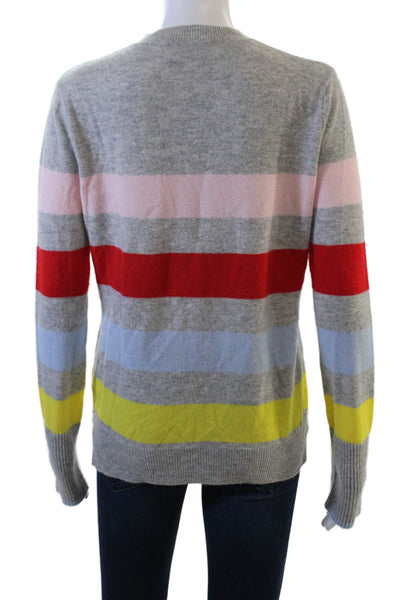 La Ligne Unisex Pullover Gray Cashmere Blend Crewneck Long Sleeve Size XS