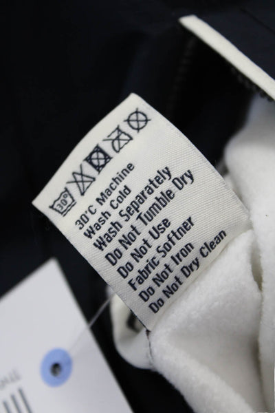 Dubarry Women Quilted Windbreaker Vest Dark Blue High Neck Zip Nylon Size 34
