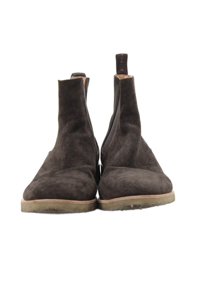 New Republic Mens Suede Lined Pullover Booties Brown Size 10.5