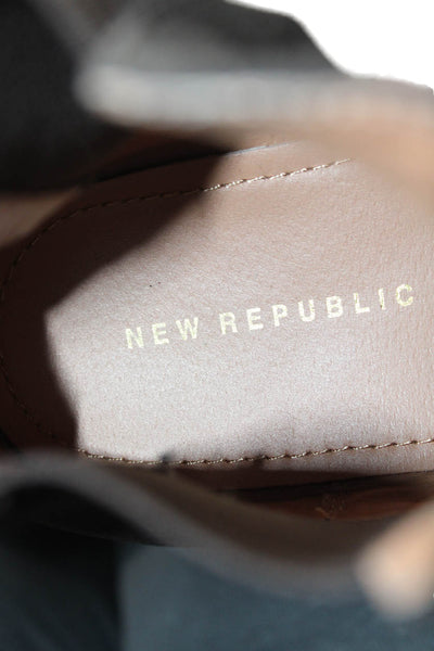New Republic Mens Suede Lined Pullover Booties Brown Size 10.5