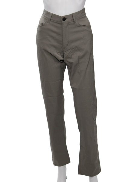 Theory Unisex Gray Chino Pants Button Inseam 30 Size 34