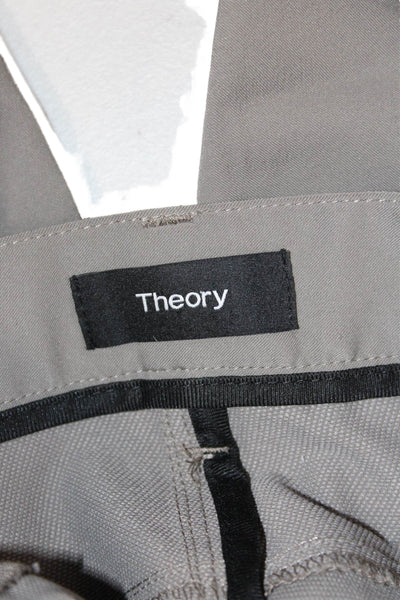 Theory Unisex Gray Chino Pants Button Inseam 30 Size 34