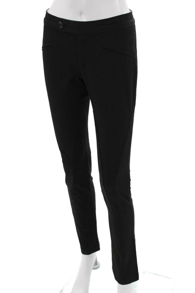 Raven Women Ankle Dress Pants Black Button Viscose Blend Size 24