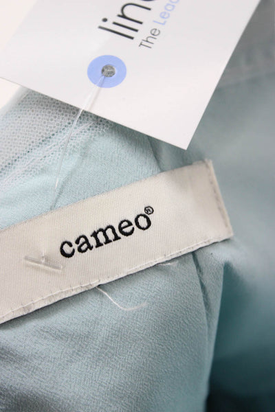 Cameo Women Bodycon Pencil Dress Light Blue Sleeveless Wedding Size S