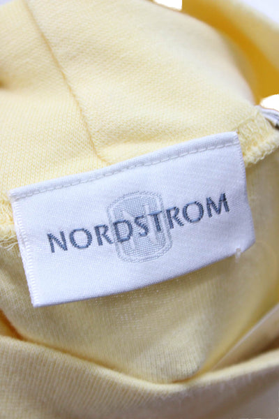 Nordstrom Womens Basic Sleeveless Mock Neck Cotton Tank Yellow Size M