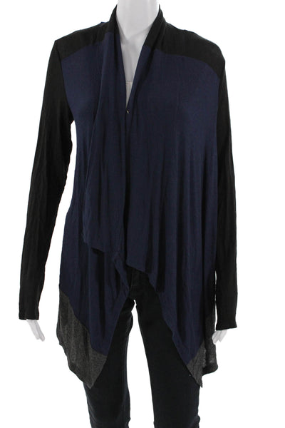 Splendid Women Bohemian Black Long Sleeve Sweater Rayon Spandex Size S