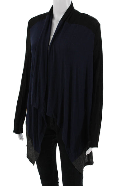 Splendid Women Bohemian Black Long Sleeve Sweater Rayon Spandex Size S
