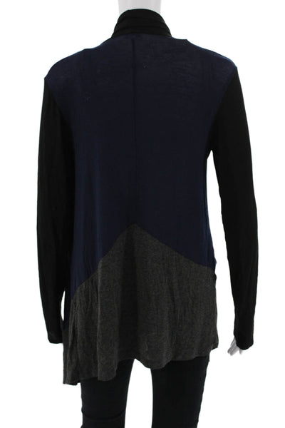 Splendid Women Bohemian Black Long Sleeve Sweater Rayon Spandex Size S