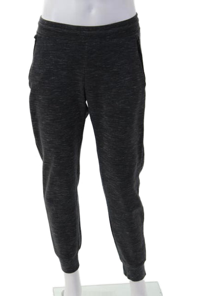 Uniqlo Mens Dark Gray Jogger Sweatpants Drawstring Polyester Cotton Size S