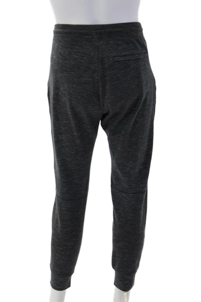 Uniqlo Mens Dark Gray Jogger Sweatpants Drawstring Polyester Cotton Size S
