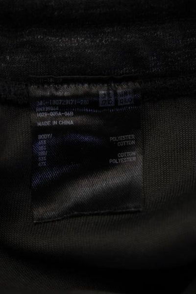 Uniqlo Mens Dark Gray Jogger Sweatpants Drawstring Polyester Cotton Size S