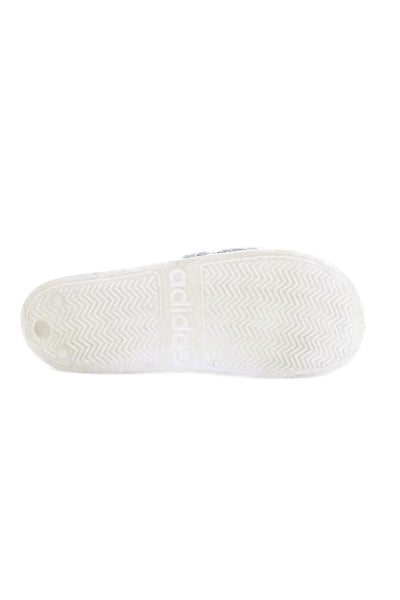 Adidas Women's Open Toe Rubber Casual Slides Sandals Whit/Black Size 9