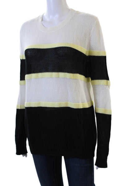 Sport The Kooples Unisex Black Striped Pullover Sweater Size L