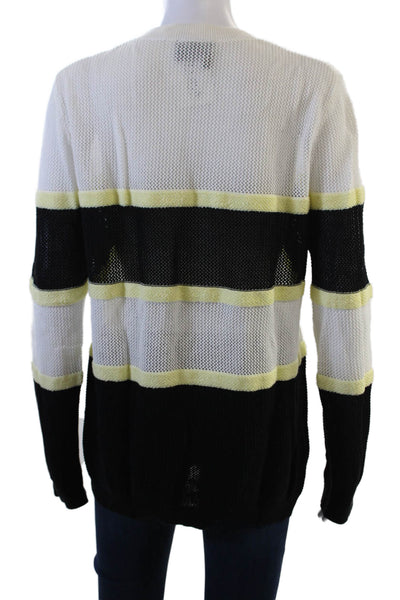 Sport The Kooples Unisex Black Striped Pullover Sweater Size L