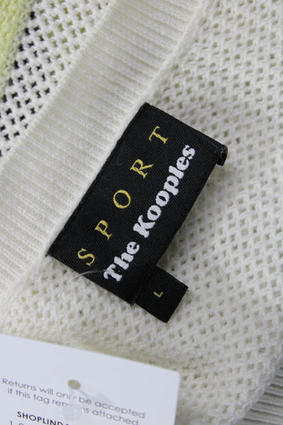 Sport The Kooples Unisex Black Striped Pullover Sweater Size L