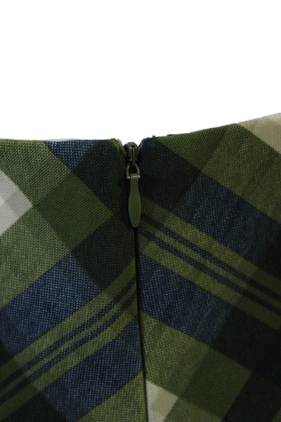 Weworewhat Women Wrap Plaid Skort Dark Blue Size S