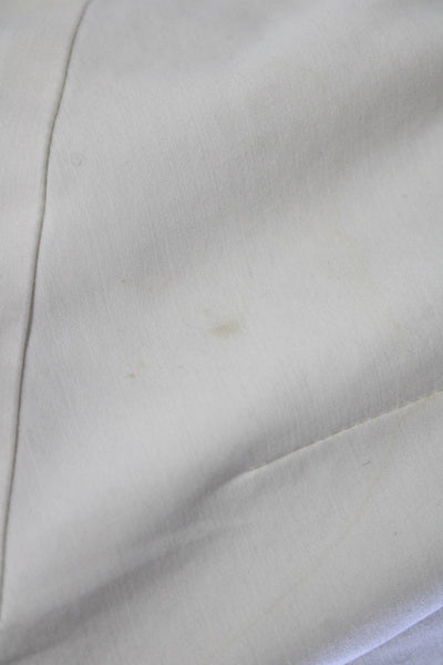 Milly Of New York Women Sheath Sleeveless White Knee Length Dress Size 8