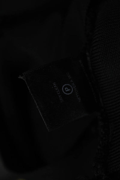 Robert Rodriguez Women Designer Black V-Neck Tank Top Nylon Elastane Size M