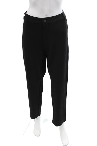 Beta Brand Mens Ankle Dress Pants Black Rayon Nylon Spandex Size 36
