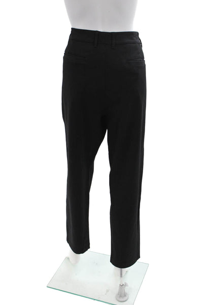 Beta Brand Mens Ankle Dress Pants Black Rayon Nylon Spandex Size 36