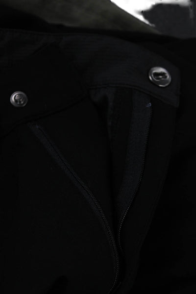 Beta Brand Mens Ankle Dress Pants Black Rayon Nylon Spandex Size 36