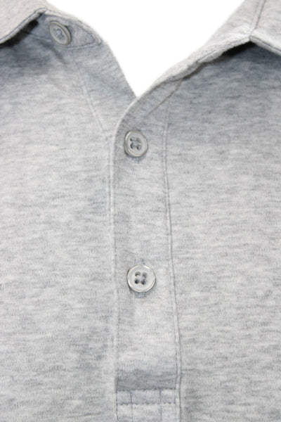Raffi Mens Gray 100% Cotton Short Sleeve Collared Polo Size XL