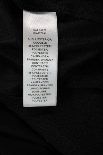 Laundry by Shelli Segal Women Shift Dress Black 3/4 Sleeve Midcalf Size 4
