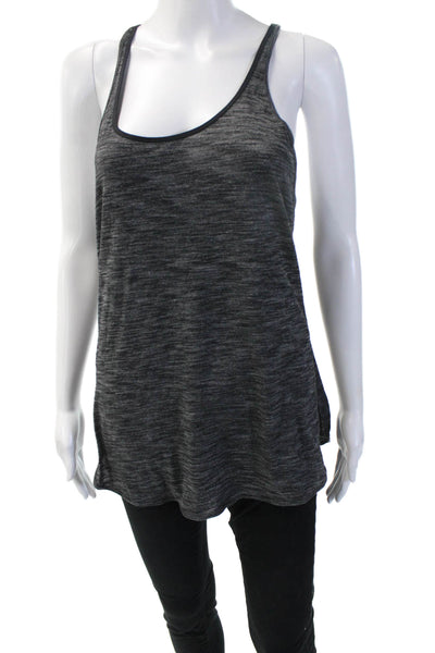 Lululemon Women Basic Tank Dark Gray Nylon Blend Round Neck Sleeveless Size S