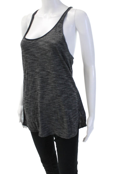 Lululemon Women Basic Tank Dark Gray Nylon Blend Round Neck Sleeveless Size S