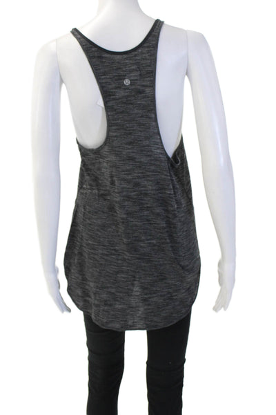 Lululemon Women Basic Tank Dark Gray Nylon Blend Round Neck Sleeveless Size S