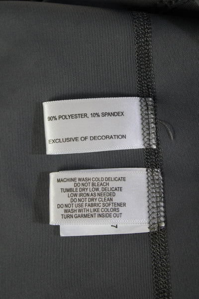 Cutter & Buck Womens Gray Mock Neck Zip Basic Jacket Long Sleeve Size M