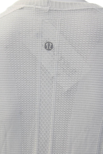 Lululemon Womens Long Sleeve Crew Neck Nylon Blend Tunic T-Shirt White Size S