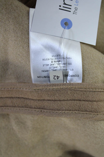 Stella McCartney Womens Beige Camel Virgin Wool Jacket Size 42