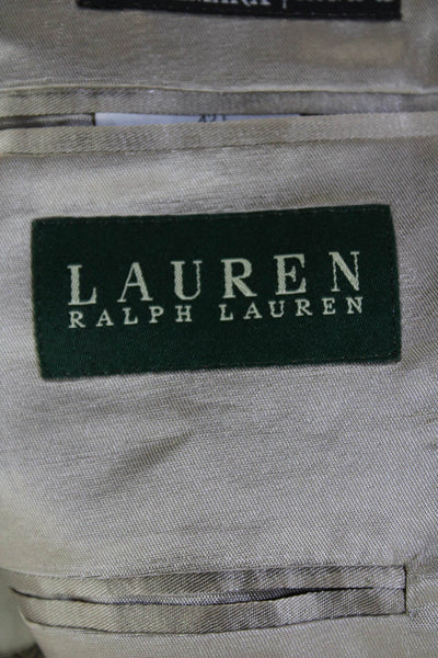 Lauren Ralph Lauren Mens Brown Herringbone Pure New Wool Suit Jacket Size 42