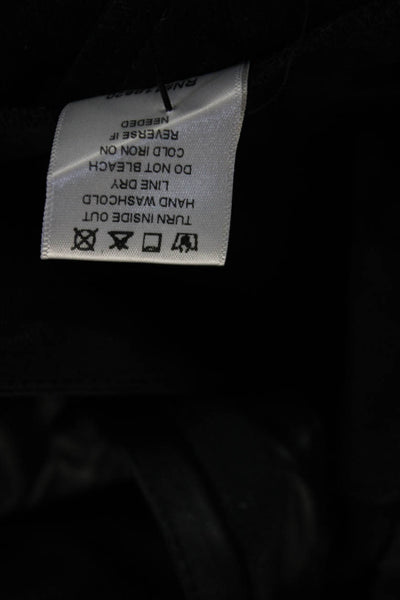 Lucy Paris Womens Paperbag Ankle Pants Black Drawstring Polyester Biker Size S