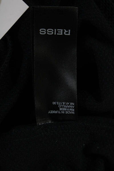 Reiss Mens Black Sweat Shorts Drawstring Size L