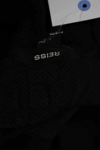 Reiss Mens Black Sweat Shorts Drawstring Size L