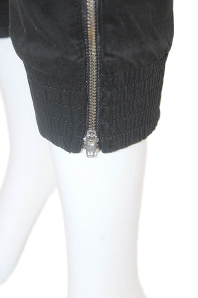 J Brand Women Ankle Jogger Pants Black Button Closure Size S
