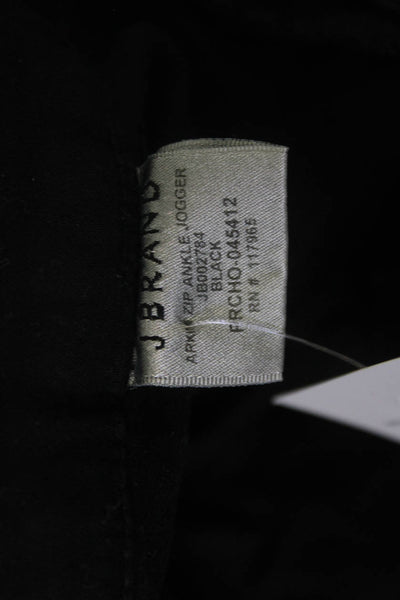 J Brand Women Ankle Jogger Pants Black Button Closure Size S